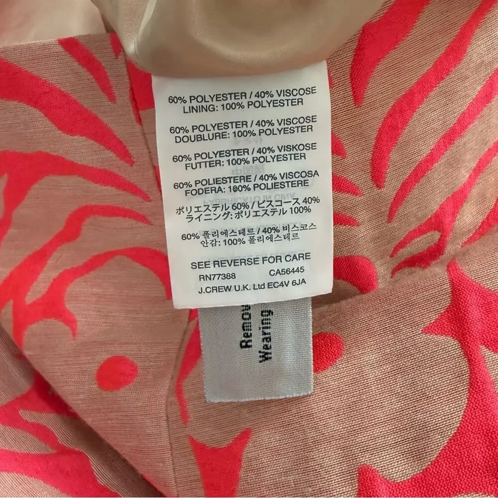 J. Crew Crossover Pencil Skirt in Plumeria Jacquard